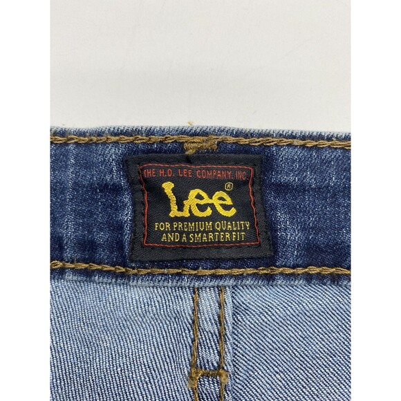 Lee Capri Mid Rise Stormy Lines Women Size 22 M Dark Blue NWT - Picture 4 of 5